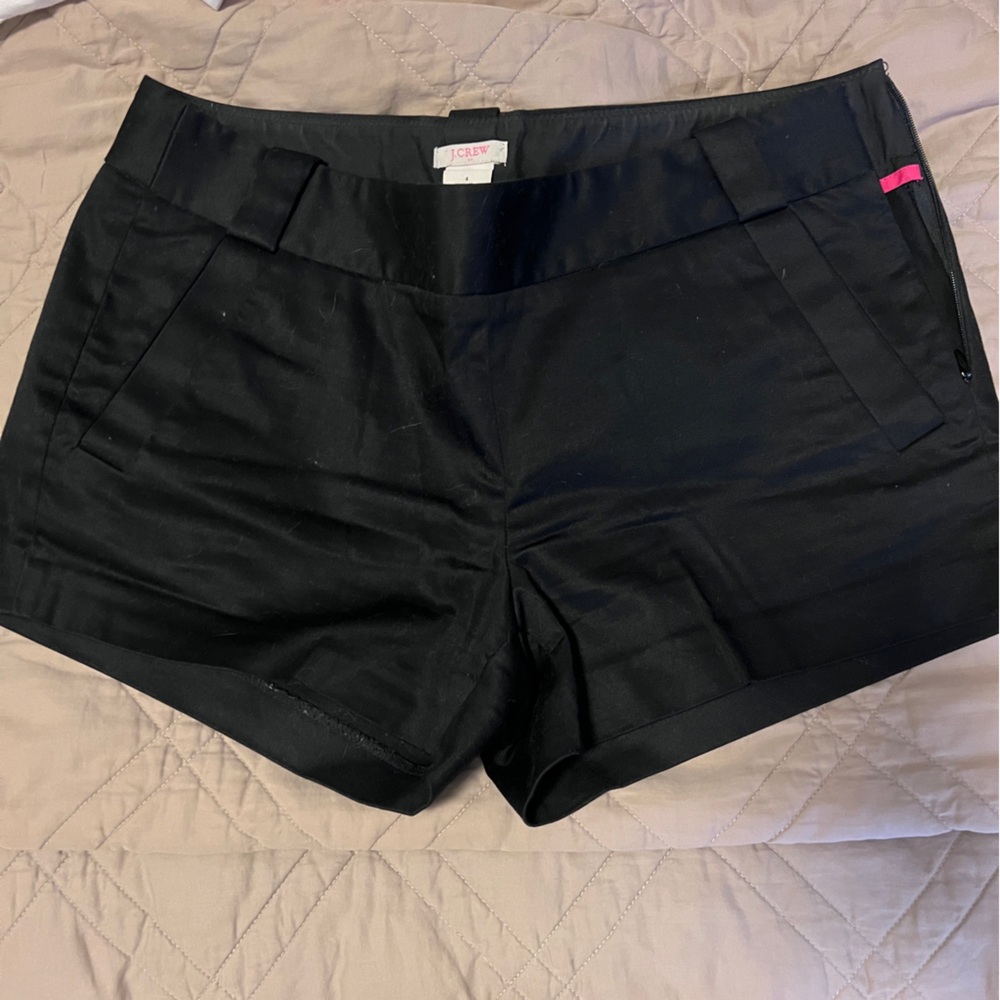 Black chino shorts